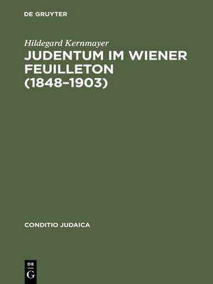 cover image of Judentum im Wiener Feuilleton (1848—1903)